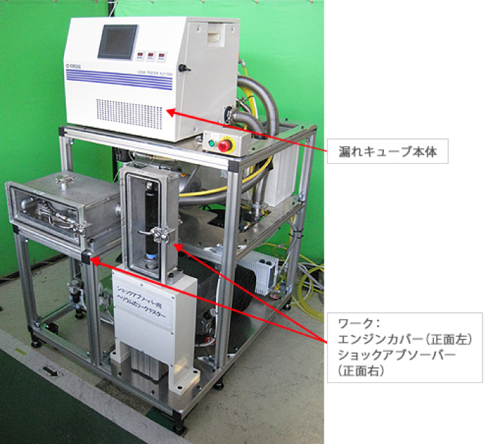 ［画像］自動車部品用漏れ検査機おもて